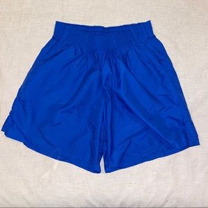 90s Vintage Blue Nylon Shorts